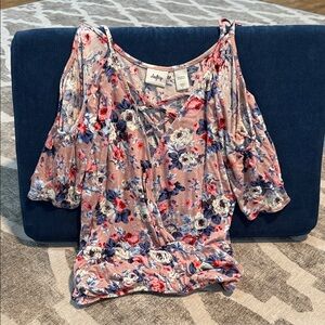 Daytrip Floral Blouse - Pink and Blue